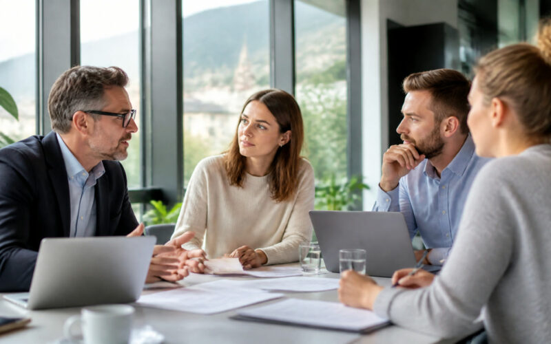 Fotorealistisches Beitragsbild zu "Arbeitsschutz: Rechte und Pflichten von Arbeitnehmern" mit Österreich-Bezug