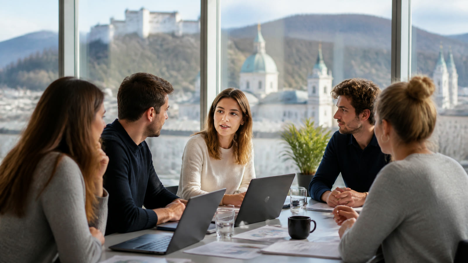 Fotorealistisches Beitragsbild zu "Anlagestrategien für Berufseinsteiger" mit Österreich-Bezug