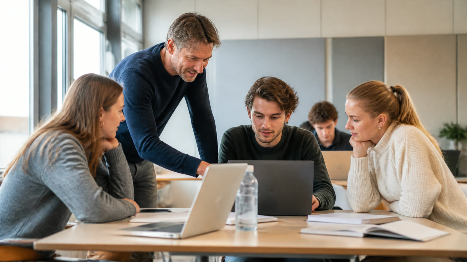 Fotorealistisches Beitragsbild zu "Deutsche Journalistenschule – eine moderne Alternative zur akademischen Ausbildung" mit Österreich-Bezug