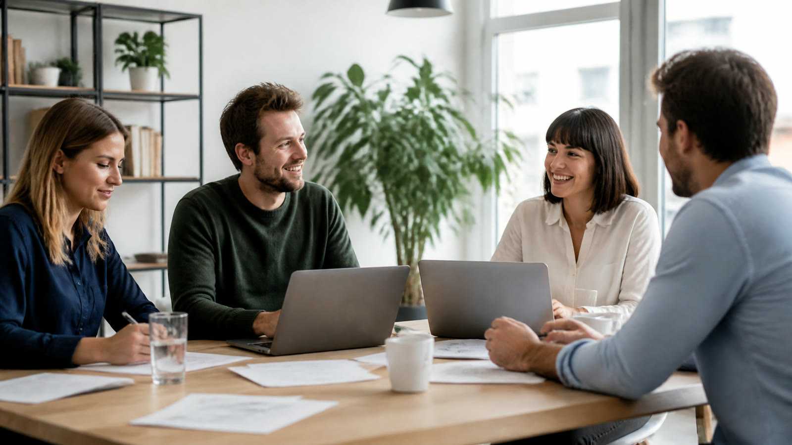 Fotorealistisches Beitragsbild zu "Das eigene Büro dekorieren" mit Österreich-Bezug
