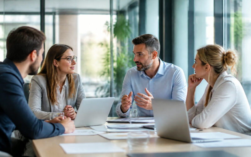 Fotorealistisches Beitragsbild zu "Wie Sie Ihr Lernmanagementsystem verwalten können" mit Österreich-Bezug