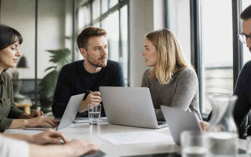 Fotorealistisches Beitragsbild zu "Produktiv und konzentriert − So lässt sich die Leistungsfähigkeit während des Arbeitstages aufrechterhalten" mit Österreich-Bezug