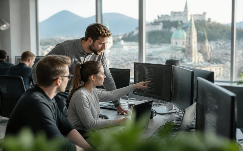 Fotorealistisches Beitragsbild zu "Die SCHUFA verstehen: Wie Ihre Finanzdaten Ihre Zukunft beeinflussen" mit Österreich-Bezug