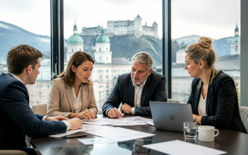 Fotorealistisches Beitragsbild zu "Österreichs Innovationsboom: Wie ein neuer Schutzplan die Wirtschaft revolutioniert!" mit Österreich-Bezug
