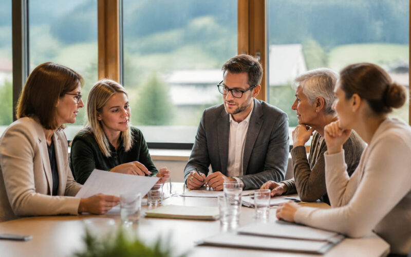 Fotorealistisches Beitragsbild zu "Revolution im ländlichen Raum: Neue Helden der Sozialbetreuung" mit Österreich-Bezug