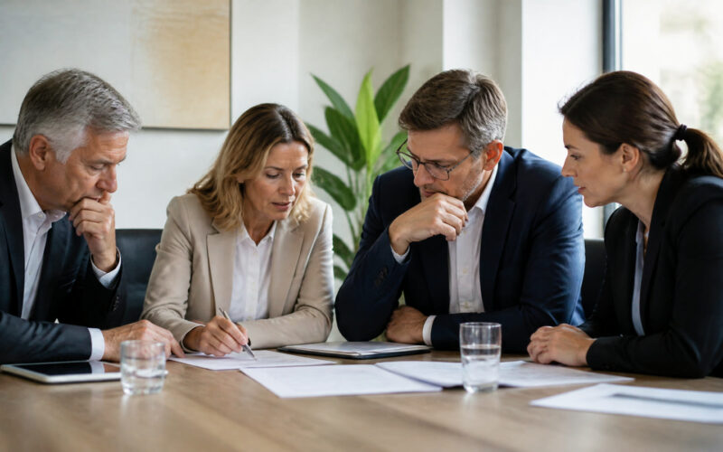 Fotorealistisches Beitragsbild zu "WKO am Abgrund? Grüne fordern radikale Reformen!" mit Österreich-Bezug