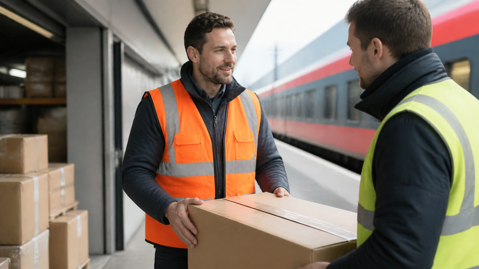 Fotorealistisches Beitragsbild zu "Revolution auf der Baustelle: Wie Expresslogistik den Bau verändert!" mit Österreich-Bezug