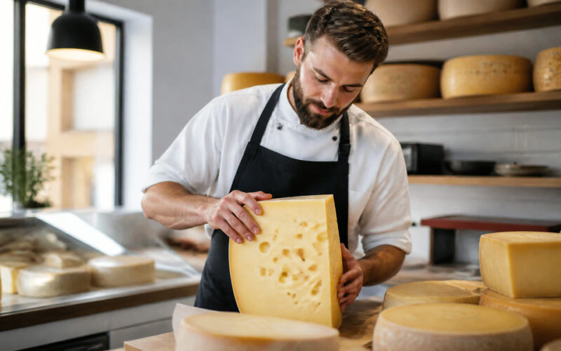 Fotorealistisches Beitragsbild zu "Emmentaler-Krieg: Österreich kämpft um seinen Käse!" mit Österreich-Bezug
