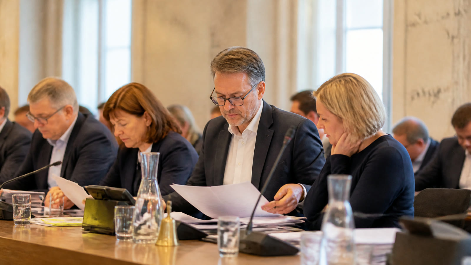 Fotorealistisches Beitragsbild zu "Wiener Gemeinderat: Brisante Debatten und heiße Themen am 18. Februar!" mit Österreich-Bezug