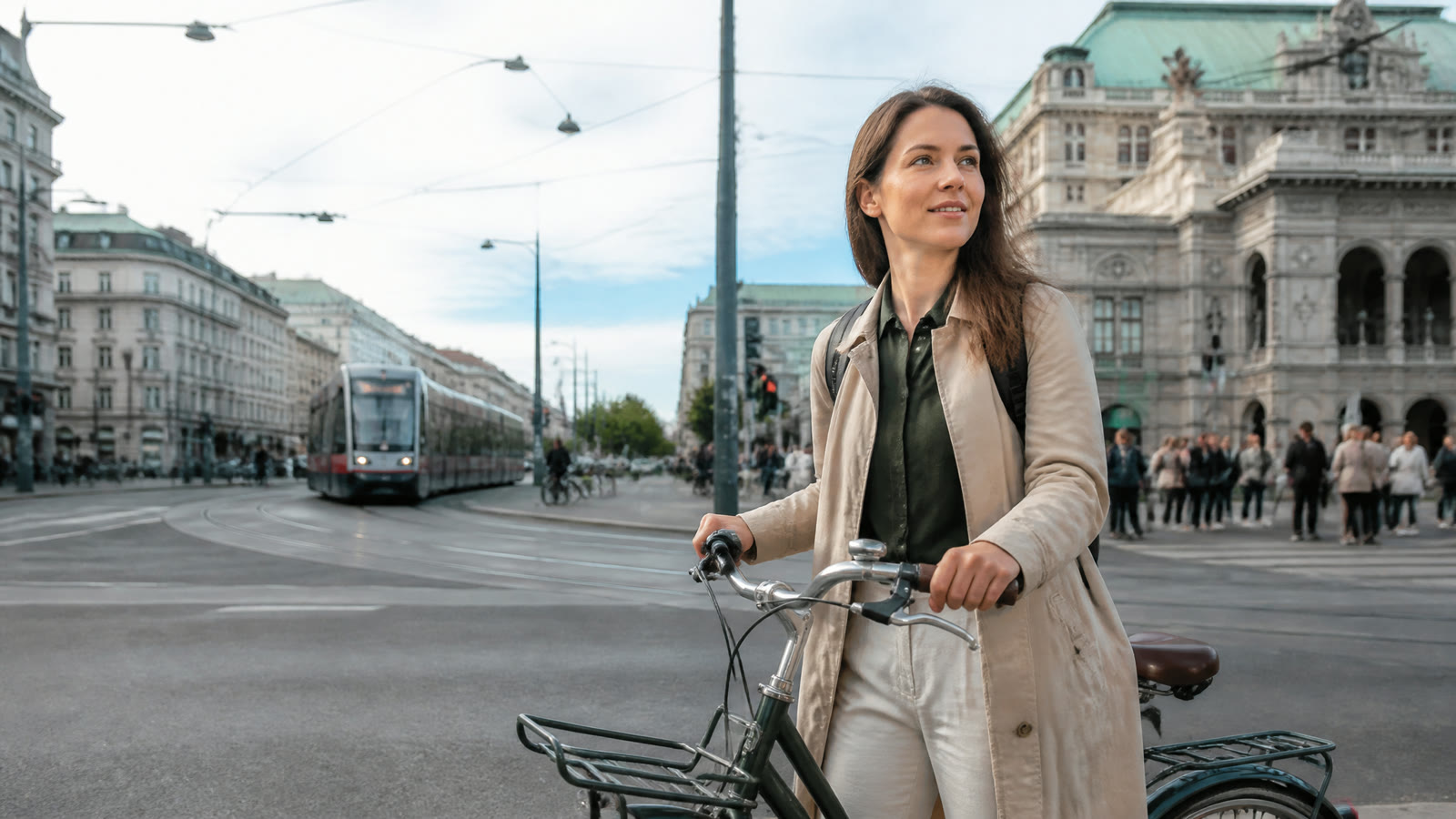 Fotorealistisches Beitragsbild zu "Grüne Welle für Wien: Revolution im Straßenverkehr!" mit Österreich-Bezug