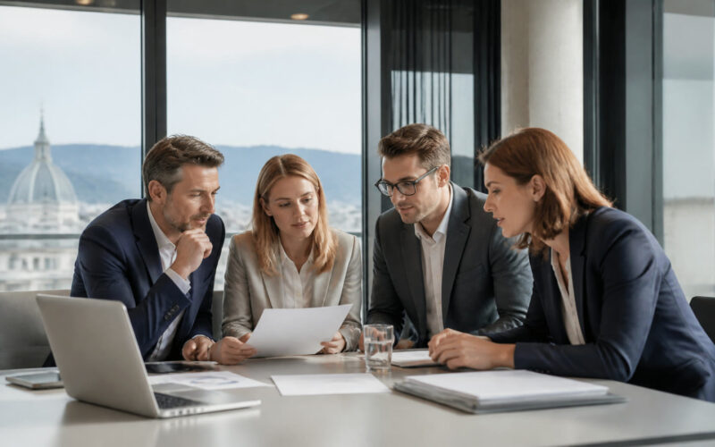 Fotorealistisches Beitragsbild zu "Bank99 schockt Konkurrenz: Unsichtbarer Champion im Kundenservice!" mit Österreich-Bezug
