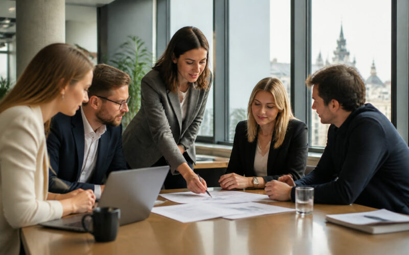Fotorealistisches Beitragsbild zu "Arbeitsmarkt Österreich im Frühjahr 2026: Was Jobsuchende jetzt strategisch tun können" mit Österreich-Bezug