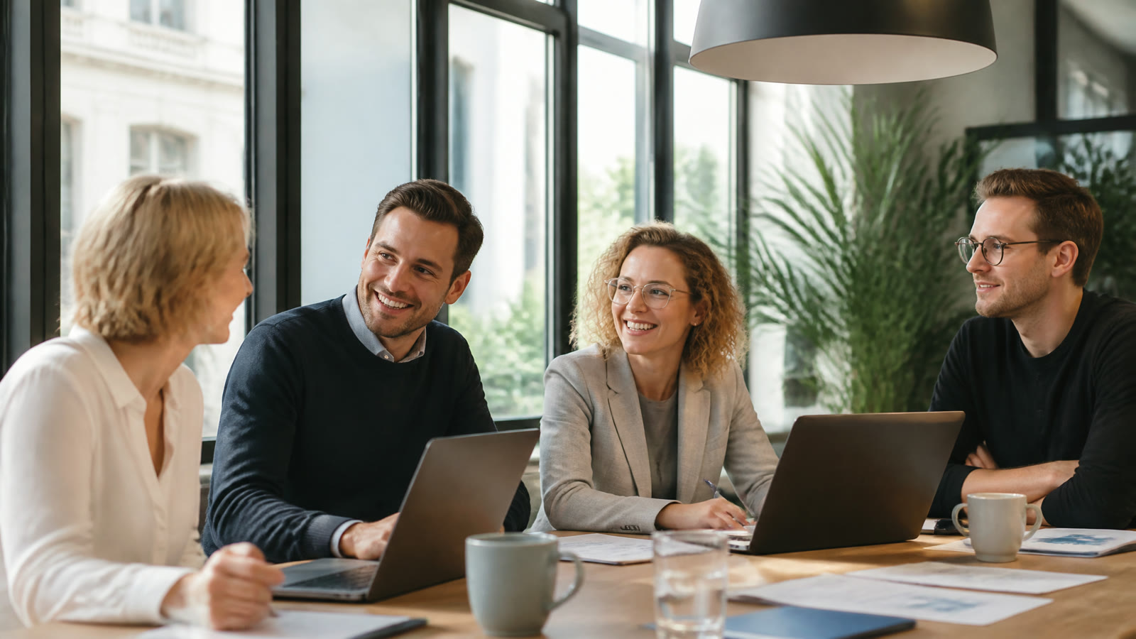 Fotorealistisches Beitragsbild zu "Ergonomie am Arbeitsplatz" mit Österreich-Bezug