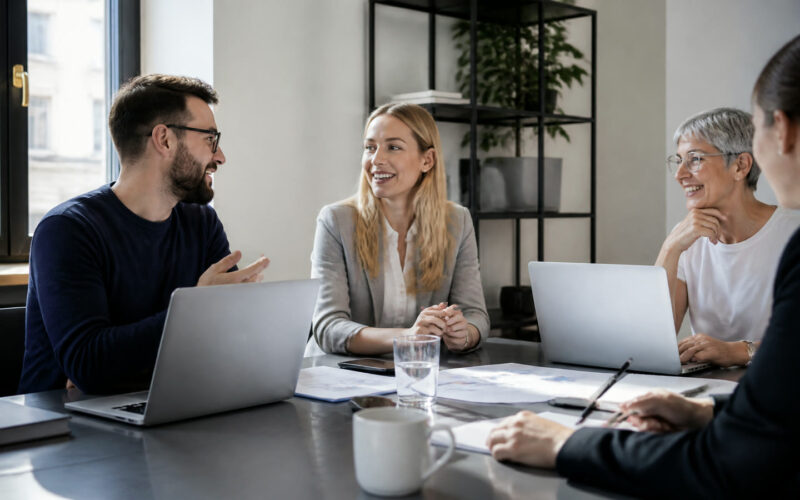 Fotorealistisches Beitragsbild zu "Einen neuen Job finden leicht gemacht" mit Österreich-Bezug
