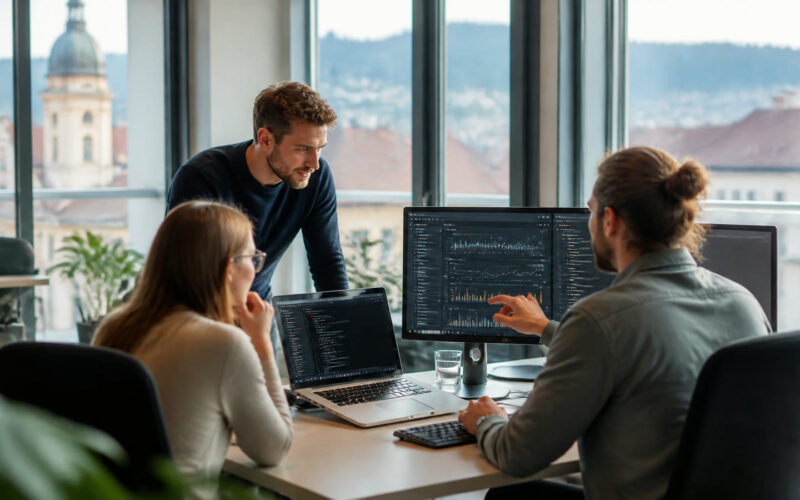 Fotorealistisches Beitragsbild zu "10 Websiten für Document Sharing" mit Österreich-Bezug