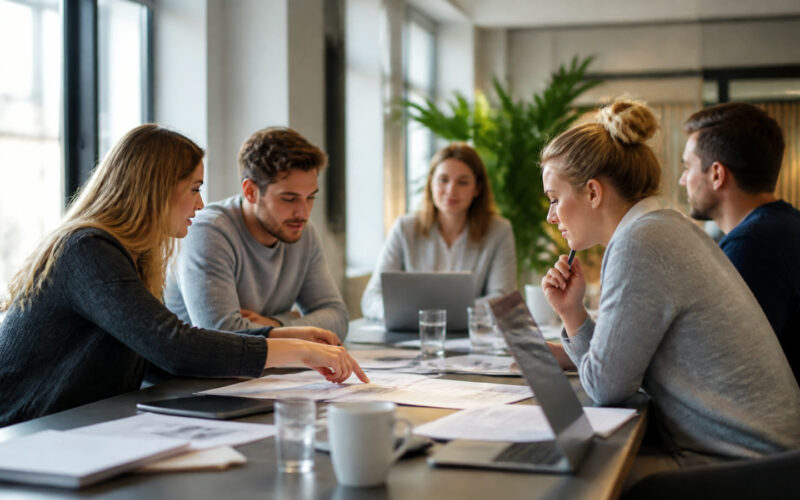 Fotorealistisches Beitragsbild zu "Home Office Ausstattung" mit Österreich-Bezug