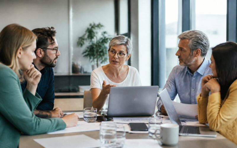 Fotorealistisches Beitragsbild zu "RESTPLÄTZE „Personal einfach feuern oder Outplacement oder Arbeitsstiftung!?“" mit Österreich-Bezug